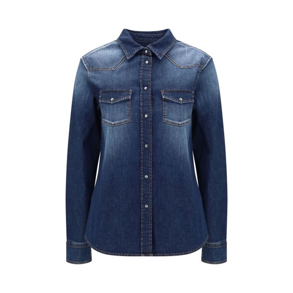 Jacob Cohen Blue Denim Women's Shirt
